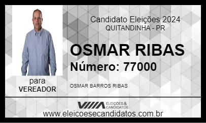 Candidato OSMAR RIBAS 2024 - QUITANDINHA - Eleições