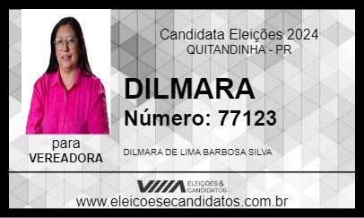 Candidato DILMARA 2024 - QUITANDINHA - Eleições