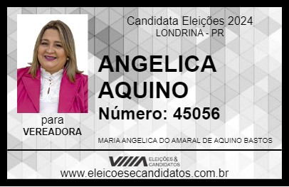 Candidato ANGELICA AQUINO 2024 - LONDRINA - Eleições