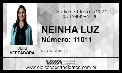 Candidato NEINHA LUZ 2024 - QUITANDINHA - Eleições