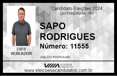 Candidato SAPO RODRIGUES 2024 - QUITANDINHA - Eleições