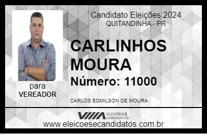 Candidato CARLINHOS MOURA 2024 - QUITANDINHA - Eleições