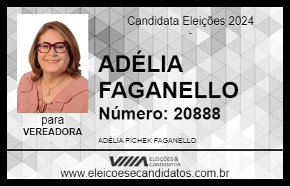 Candidato ADÉLIA FAGANELLO 2024 - NOVA ESPERANÇA - Eleições