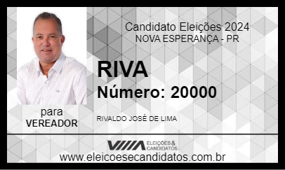 Candidato RIVA 2024 - NOVA ESPERANÇA - Eleições