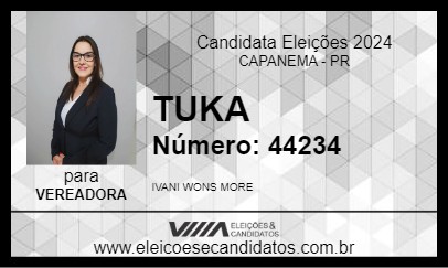 Candidato TUKA 2024 - CAPANEMA - Eleições