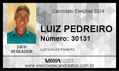 Candidato LUIZ PEDREIRO 2024 - NOVA ESPERANÇA - Eleições