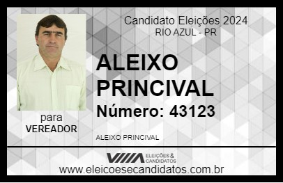 Candidato ALEIXO PRINCIVAL 2024 - RIO AZUL - Eleições