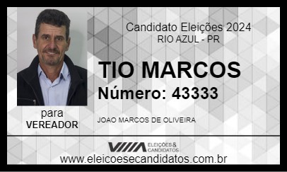 Candidato TIO MARCOS 2024 - RIO AZUL - Eleições