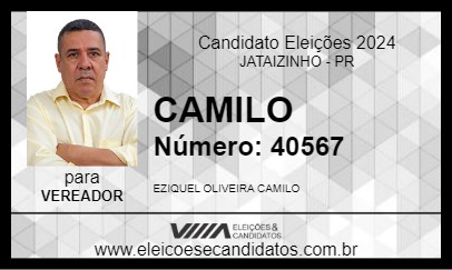 Candidato CAMILO 2024 - JATAIZINHO - Eleições