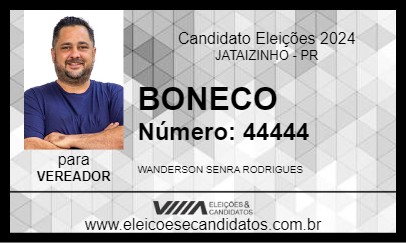 Candidato BONECO 2024 - JATAIZINHO - Eleições