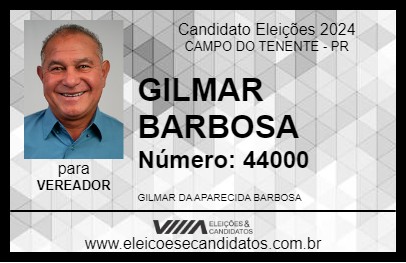 Candidato GILMAR BARBOSA 2024 - CAMPO DO TENENTE - Eleições