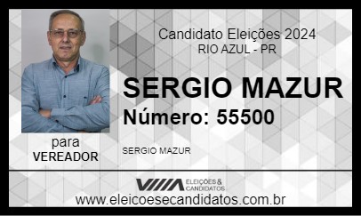 Candidato SERGIO MAZUR 2024 - RIO AZUL - Eleições