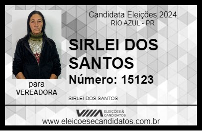 Candidato SIRLEI DOS SANTOS 2024 - RIO AZUL - Eleições