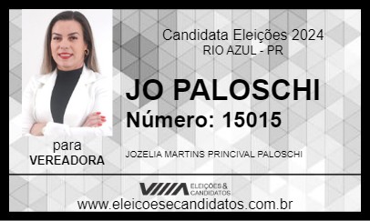 Candidato JO PALOSCHI 2024 - RIO AZUL - Eleições