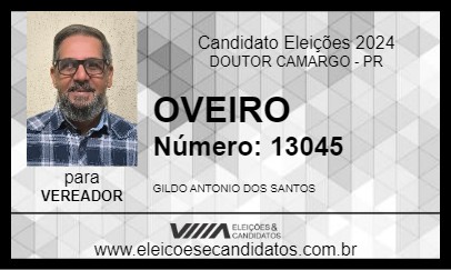 Candidato OVEIRO 2024 - DOUTOR CAMARGO - Eleições