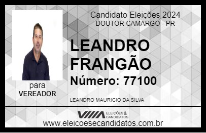 Candidato LEANDRO FRANGÃO 2024 - DOUTOR CAMARGO - Eleições