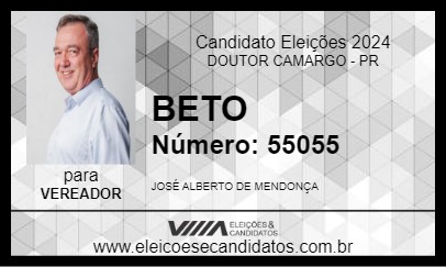 Candidato BETO 2024 - DOUTOR CAMARGO - Eleições