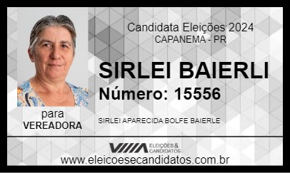 Candidato SIRLEI BAIERLI 2024 - CAPANEMA - Eleições