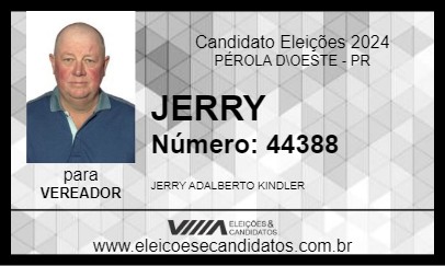 Candidato JERRY 2024 - PÉROLA D\OESTE - Eleições