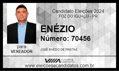 Candidato ENÉZIO 2024 - FOZ DO IGUAÇU - Eleições