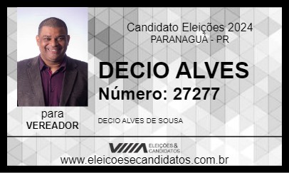 Candidato DECIO ALVES 2024 - PARANAGUÁ - Eleições