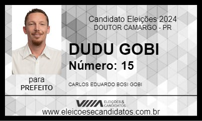 Candidato DUDU GOBI 2024 - DOUTOR CAMARGO - Eleições