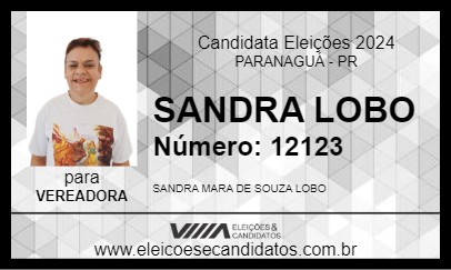 Candidato SANDRA LOBO 2024 - PARANAGUÁ - Eleições