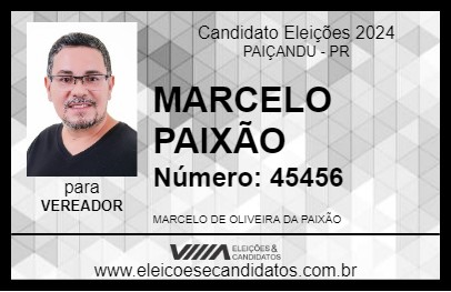 Candidato MARCELO PAIXÃO 2024 - PAIÇANDU - Eleições