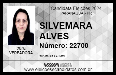 Candidato SILVEMARA ALVES 2024 - PARANAGUÁ - Eleições