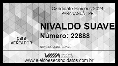 Candidato NIVALDO SUAVE 2024 - PARANAGUÁ - Eleições