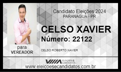 Candidato CELSO XAVIER 2024 - PARANAGUÁ - Eleições