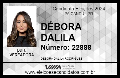 Candidato DÉBORA DALILA 2024 - PAIÇANDU - Eleições