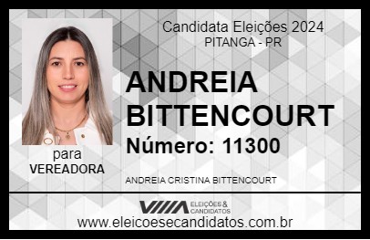 Candidato ANDREIA BITTENCOURT 2024 - PITANGA - Eleições