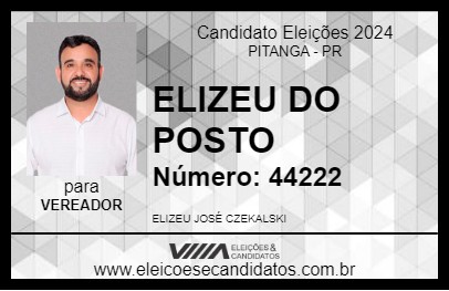 Candidato ELIZEU DO POSTO 2024 - PITANGA - Eleições