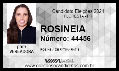 Candidato ROSINEIA 2024 - FLORESTA - Eleições