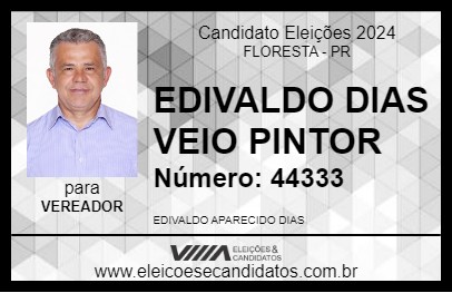 Candidato EDIVALDO DIAS VEIO PINTOR 2024 - FLORESTA - Eleições