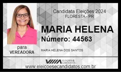 Candidato MARIA HELENA 2024 - FLORESTA - Eleições