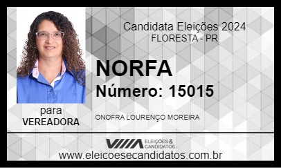 Candidato NORFA 2024 - FLORESTA - Eleições