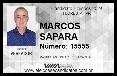 Candidato MARCOS SAPATA 2024 - FLORESTA - Eleições