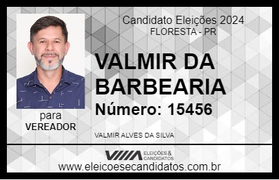 Candidato VALMIR DA BARBEARIA 2024 - FLORESTA - Eleições