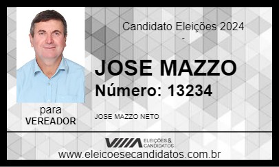 Candidato JOSE MAZZO 2024 - FLORESTA - Eleições