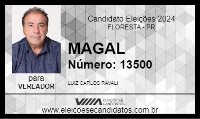 Candidato MAGAL 2024 - FLORESTA - Eleições