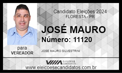 Candidato JOSÉ MAURO 2024 - FLORESTA - Eleições