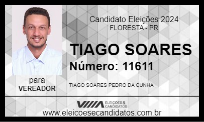 Candidato TIAGO SOARES 2024 - FLORESTA - Eleições