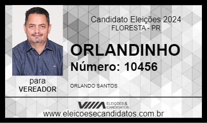 Candidato ORLANDINHO 2024 - FLORESTA - Eleições