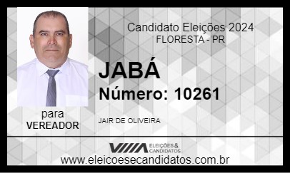 Candidato JABÁ 2024 - FLORESTA - Eleições