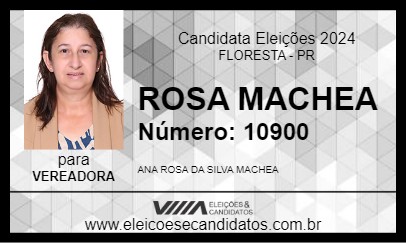 Candidato ROSA MACHEA 2024 - FLORESTA - Eleições