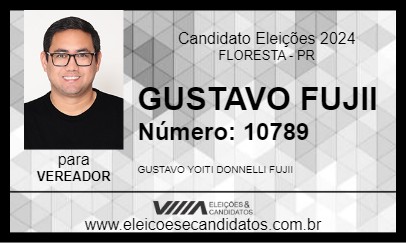 Candidato GUSTAVO FUJII 2024 - FLORESTA - Eleições