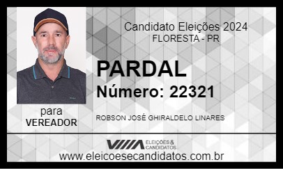 Candidato PARDAL 2024 - FLORESTA - Eleições