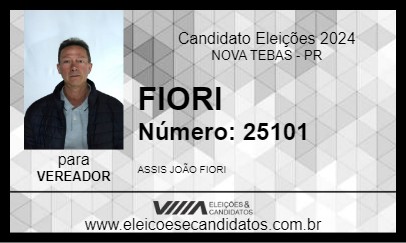 Candidato FIORI 2024 - NOVA TEBAS - Eleições